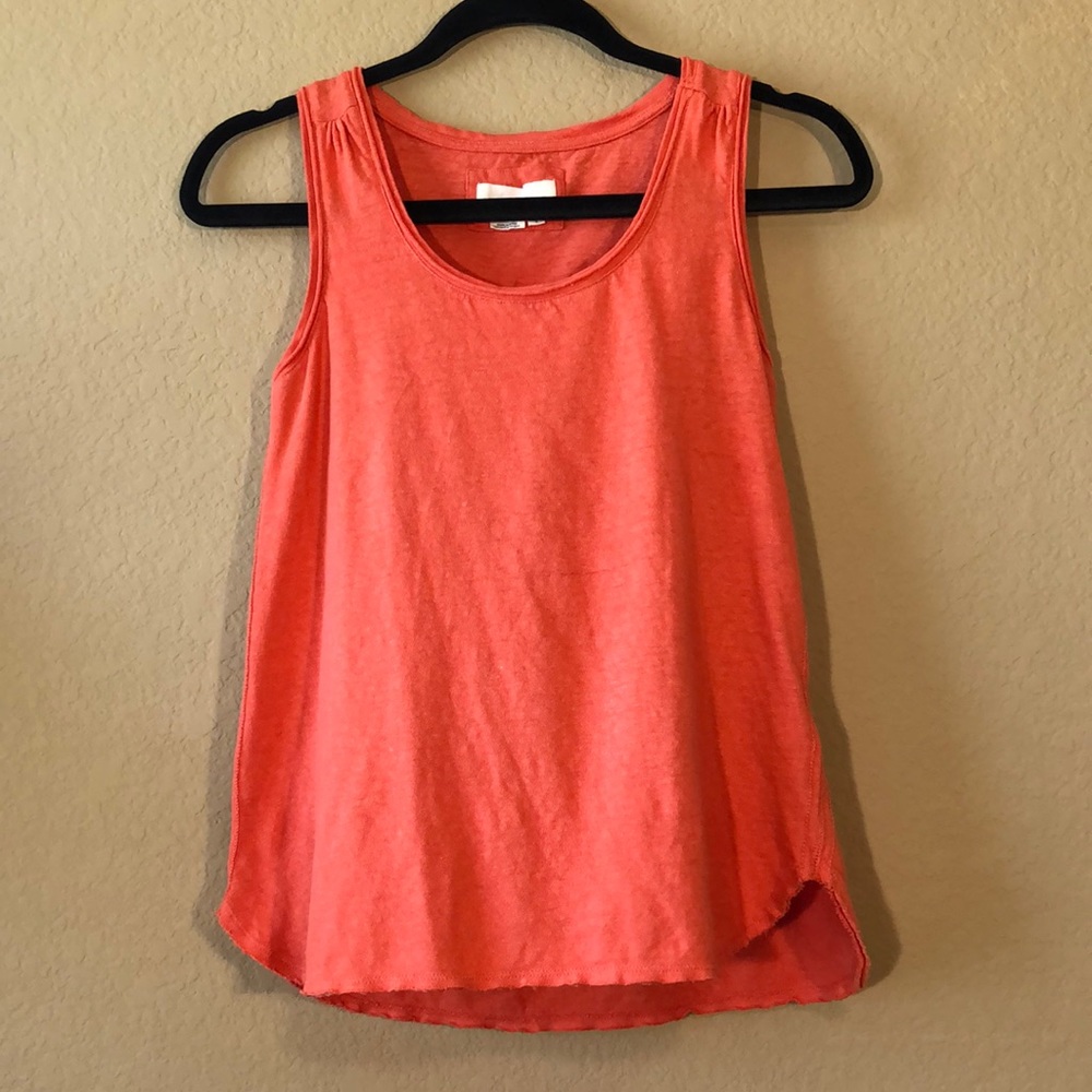 Anthropologie Coral Tank Top